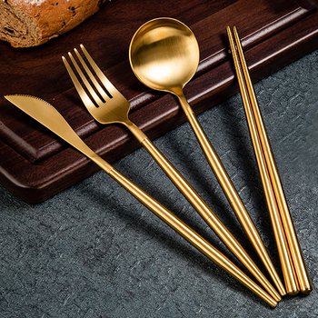 304不鏽鋼餐具4件組-筷.叉.匙.刀(可拆式餐具)-附金屬收納盒_3